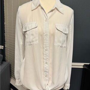 INC International Concepts Classic White Button-Down Shirt